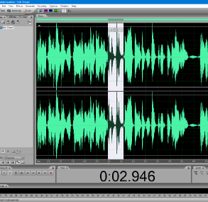 Adobe Audition software screen