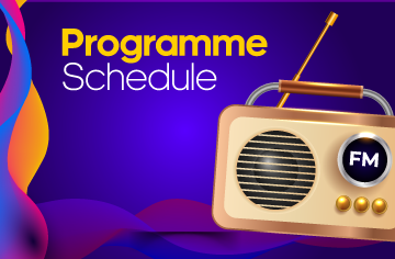 Who's on air? find in our schedule.