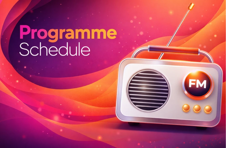 Who's on air? find in our schedule.